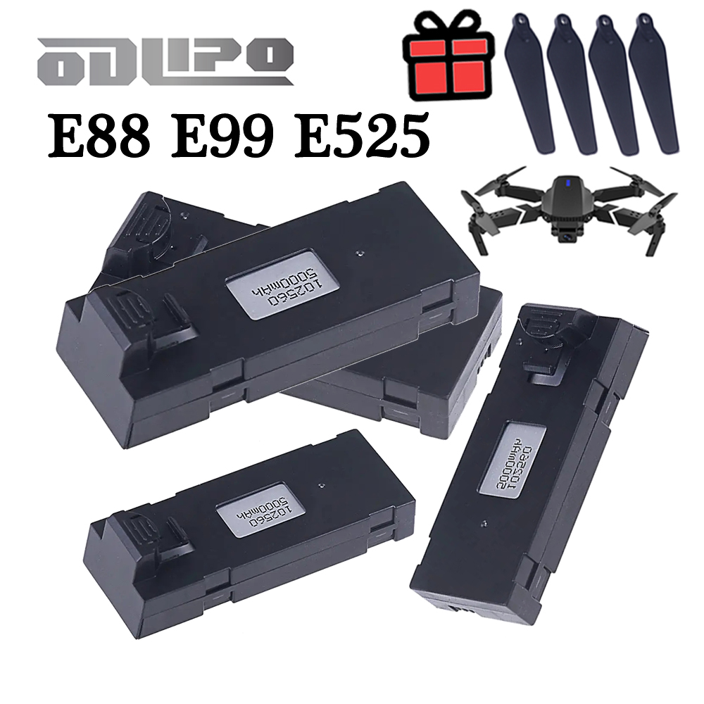 Eachine Drone E58 - Batterie LiPo E88 3.7V 5000mAh, batterie
